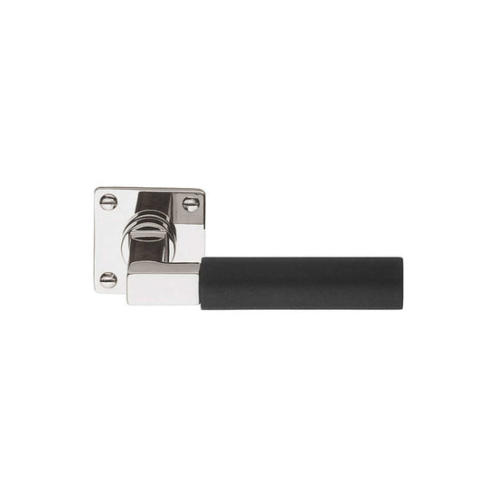 TIMELESS 1930MRV45 unsprung lever handle on rose bright nickel/ebony wood in Bright Nickel / Ebony Wood