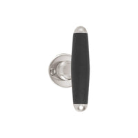 TIMELESS 1932MRR38 unsprung lever handle on rose satin nickel/ebony wood in Satin Nickel / Ebony Wood