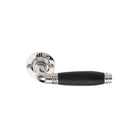 TIMELESS 1934GRR50 sprung lever handle on rose bright nickel/ebony wood  in Bright Nickel / Ebony Wood