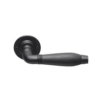 TIMELESS 1934GRR50 sprung lever handle on rose satin black/ebony wood  in Satin Black / Ebony Wood
