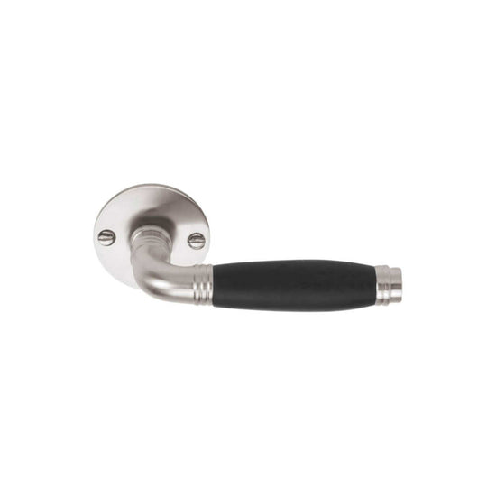 TIMELESS 1934MRR50 unsprung lever handle on rose satin nickel/ebony wood in Satin Nickel / Ebony Wood