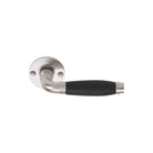 TIMELESS 1934MRR50 unsprung lever handle on rose satin nickel/ebony wood in Satin Nickel / Ebony Wood