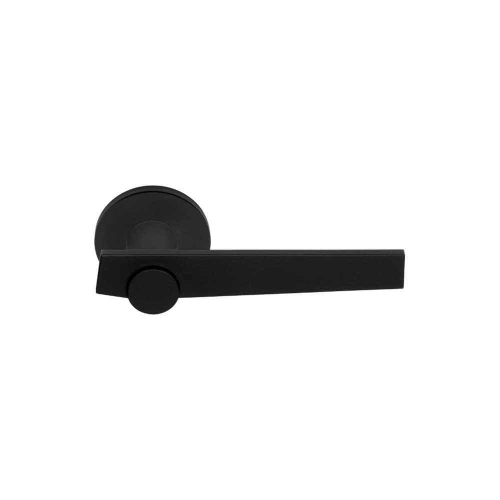 TENSE BB101-G sprung lever handle on rose satin black in Satin Black
