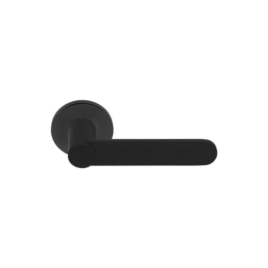 TENSE BB103-G sprung lever handle on rose satin black in Satin Black