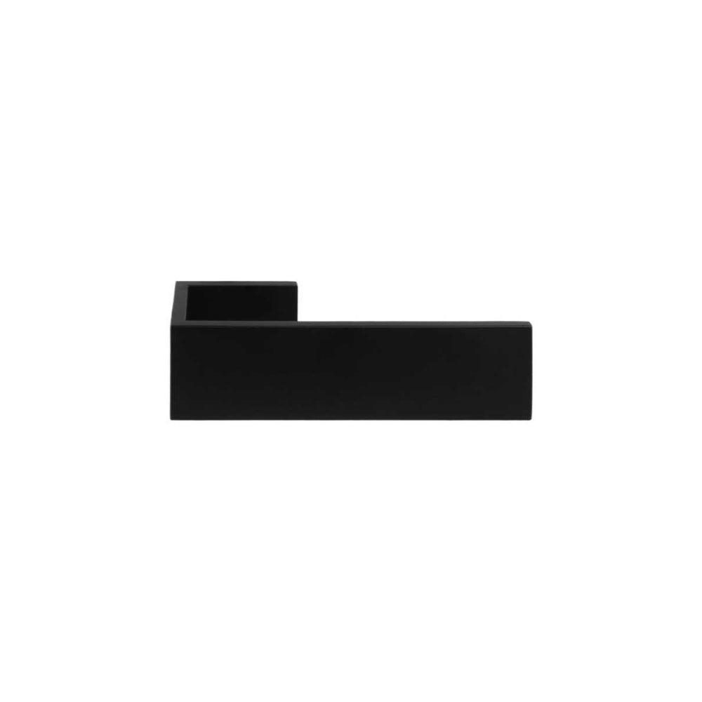 RIBBON BM100 sprung lever handle on concealed rose satin black in Satin Black
