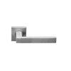 BASICS BSQ2 sprung lever handle on rose satin stainless steel  in Satin Stainless