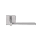 EDGY EGQ50 unsprung lever handle on rose satin stainless steel in Satin Stainless