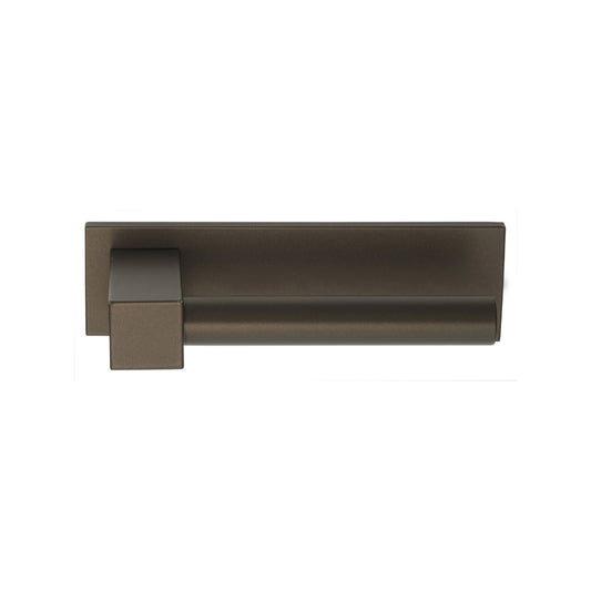 BOBBY EK100-G sprung lever handle on horizontal plate bronze in Bronze