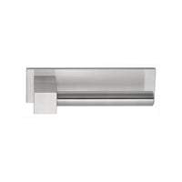 BOBBY EK100-G sprung lever handle on horizontal plate satin stainless steel in Satin Stainless