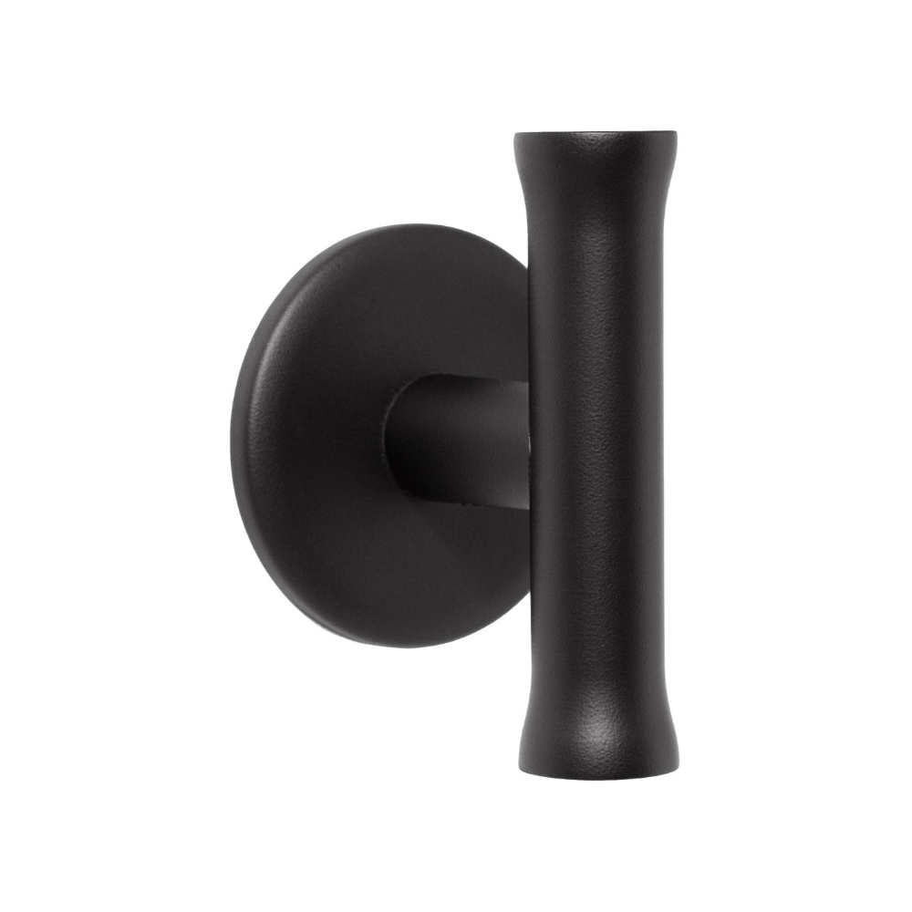 NOUR EV102/64 unsprung lever handle on rose satin black * in Satin Black