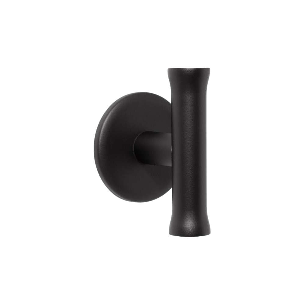 NOUR EV200V fixed front door knob satin black  in Satin Black