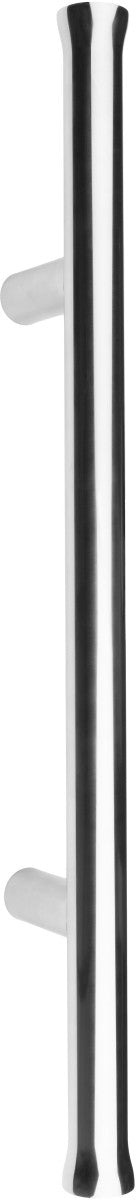 Formani NOUR EV365 single entrance pull handle with sleek zinc finish, designed for modern door hardware.