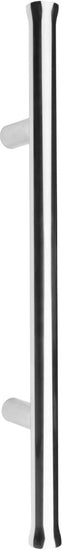NOUR EV365ZL PA pull handle without logo with back-to-back fixing polished stainless steel in Polished Stainless