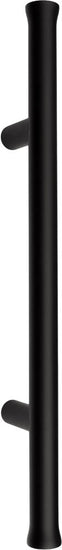 NOUR EV365ZL PA pull handle without logo with back-to-back fixing satin black in Satin Black