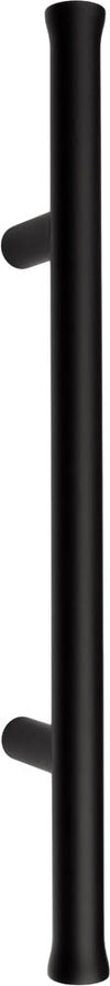 NOUR EV365ZL PA pull handle without logo with back-to-back fixing satin black in Satin Black