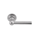 FERROVIA FVL110/52 unsprung lever handle on rose satin stainless steel in Satin Stainless
