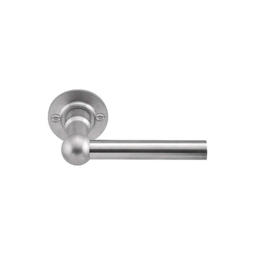 FERROVIA FVL110/52 unsprung lever handle on rose satin stainless steel in Satin Stainless