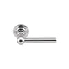 FERROVIA FVL110/52 unsprung lever handle on rose polished stainless steel in Polished Stainless