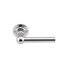 FERROVIA FVL110/52 unsprung lever handle on rose polished stainless steel in Polished Stainless Steel