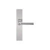 FERROVIA FVL110P236SFC unsprung lever handle on blank plate satin stainless steel in Satin Stainless