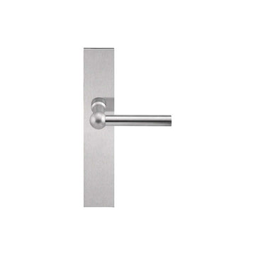 FERROVIA FVL110P236SFC unsprung lever handle on blank plate satin stainless steel in Satin Stainless