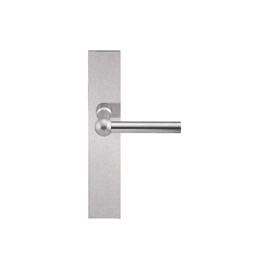 FERROVIA FVL110P236SFC unsprung lever handle on blank plate satin stainless steel in Satin Stainless