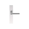 FERROVIA FVL110P236SFC unsprung lever handle on blank plate polished stainless steel in Polished Stainless