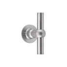 FERROVIA FVT85/40 unsprung lever handle on rose satin stainless steel in Satin Stainless