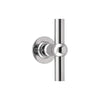 FERROVIA FVT85/40 unsprung lever handle on rose polished stainless steel in Polished Stainless