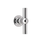 FERROVIA FVT85/40 unsprung lever handle on rose polished stainless steel in Polished Stainless