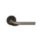 RIVIO GL100 unsprung lever handle on rose bronze in Bronze