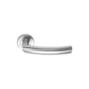 BASICS LB14 solid sprung lever handle on rose satin stainless steel   in Satin Stainless