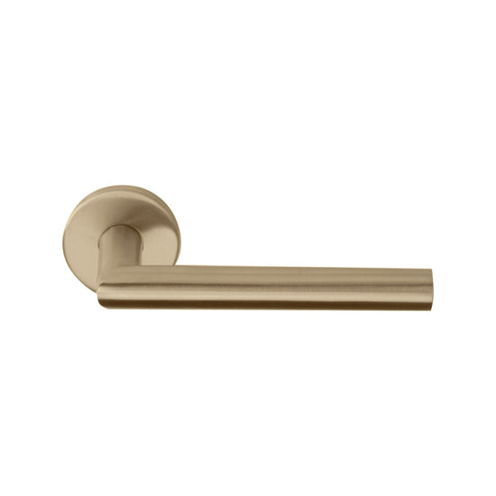 BASICS LB2-19 sprung lever handle on rose EN1906 class 3 PVD light bronze in Light Bronze PVD
