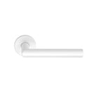 BASICS LB2-19 sprung lever handle on rose EN1906 class 3 white in White