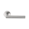 BASICS LB2-19 sprung lever handle on rose EN1906 class 3 PVD satin stainless steel   in Satin Stainless Steel PVD