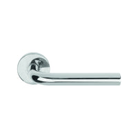 BASICS LB3-19 sprung lever handle on rose EN1906 class 3 polished stainless steel   in Polished Stainless Steel
