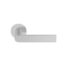 ARC PBA100-G sprung lever handle on rose satin stainless steel in Satin Stainless