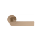 ARC PBA101-G sprung lever handle on rose PVD light bronze in Light Bronze PVD