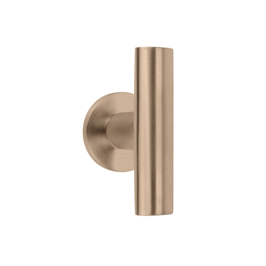 INC PBI103-G sprung lever handle on rose PVD light bronze in Light Bronze PVD