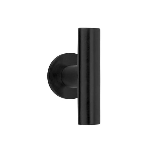 INC PBI103-G sprung lever handle on rose PVD satin black in Satin Black PVD