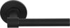 PIET BOON PBL15XL/50 sprung lever handle 15mm on rose satin black in Satin Black