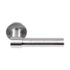 PIET BOON PBL20XL/50 sprung lever handle 20mm on rose satin stainless steel in Satin Stainless