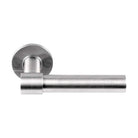 PIET BOON PBL20XL/50 sprung lever handle 20mm on rose satin stainless steel in Satin Stainless