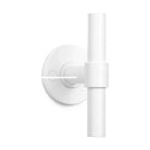 PIET BOON PBT15/50 sprung lever handle 15mm on rose white in White