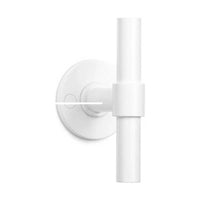 PIET BOON PBT15/50 sprung lever handle 15mm on rose white in White