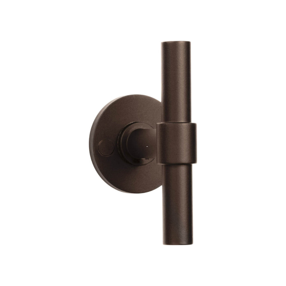 PIET BOON PBT15/50 sprung lever handle 15mm on rose bronze in Bronze
