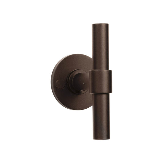 PIET BOON PBT15/50 sprung lever handle 15mm on rose bronze in Bronze