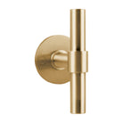 ONE PBT15/50 sprung lever handle on rose PVD satin gold in Satin Gold