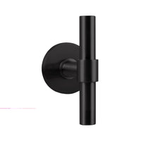 ONE PBT15/50 sprung lever handle on rose PVD satin black in Satin Black PVD