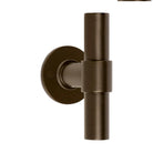 PIET BOON PBT20/50 sprung lever handle 20mm on rose bronze in Bronze